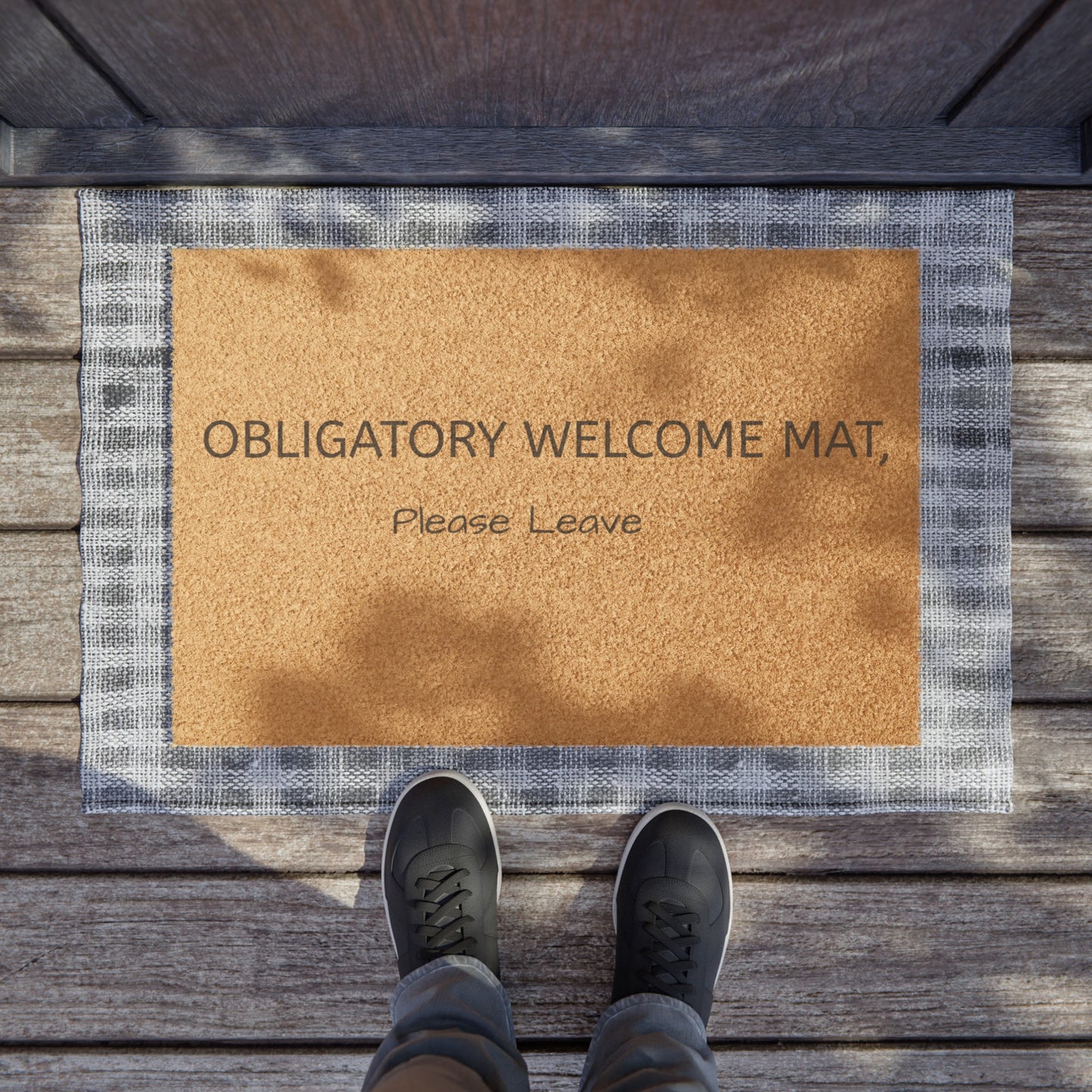 PLEASE LEAVE Doormat