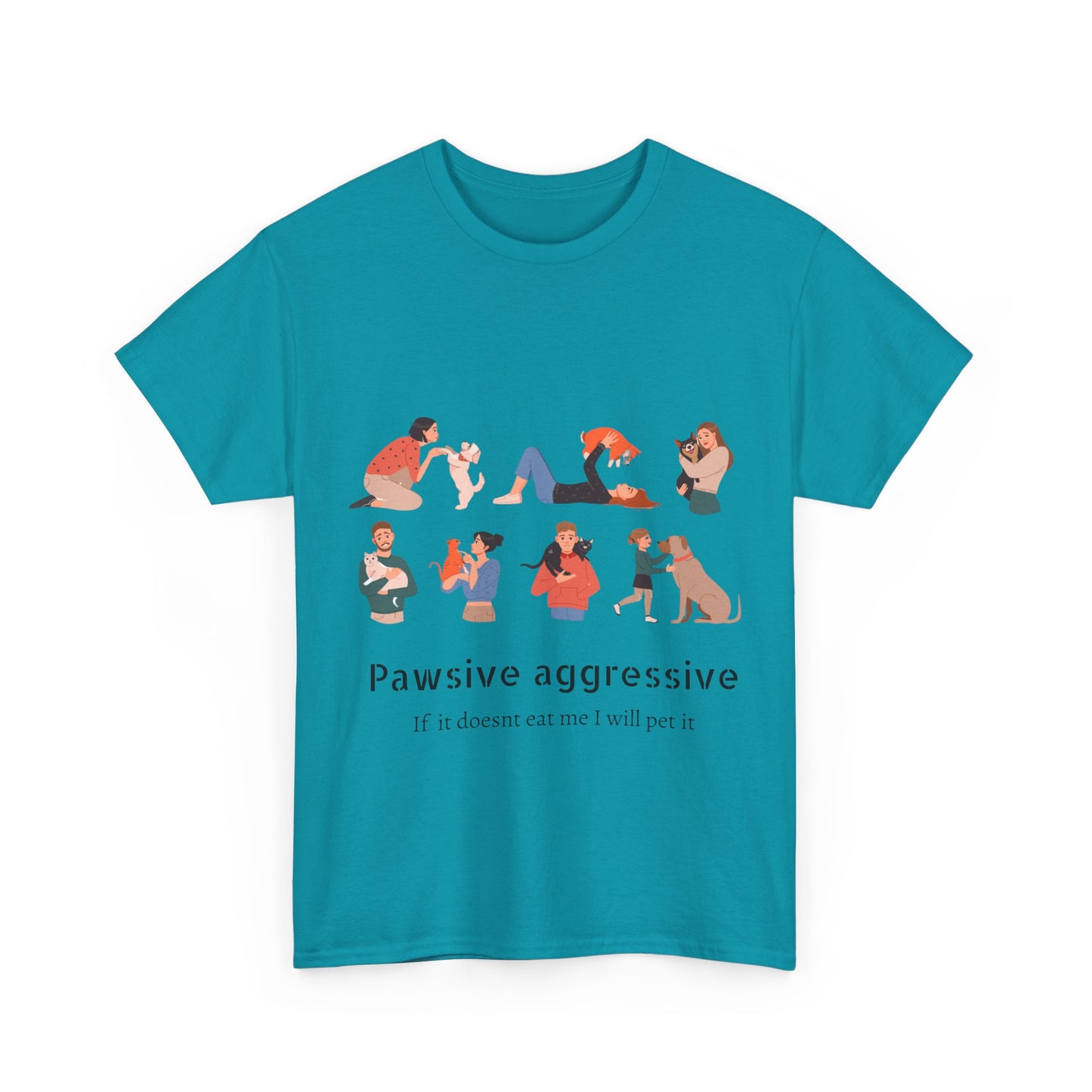 Pawsive aggressive Unisex Heavy Cotton Tee