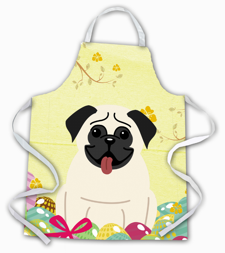 Easter Eggs Apron (Dog Breed Print)