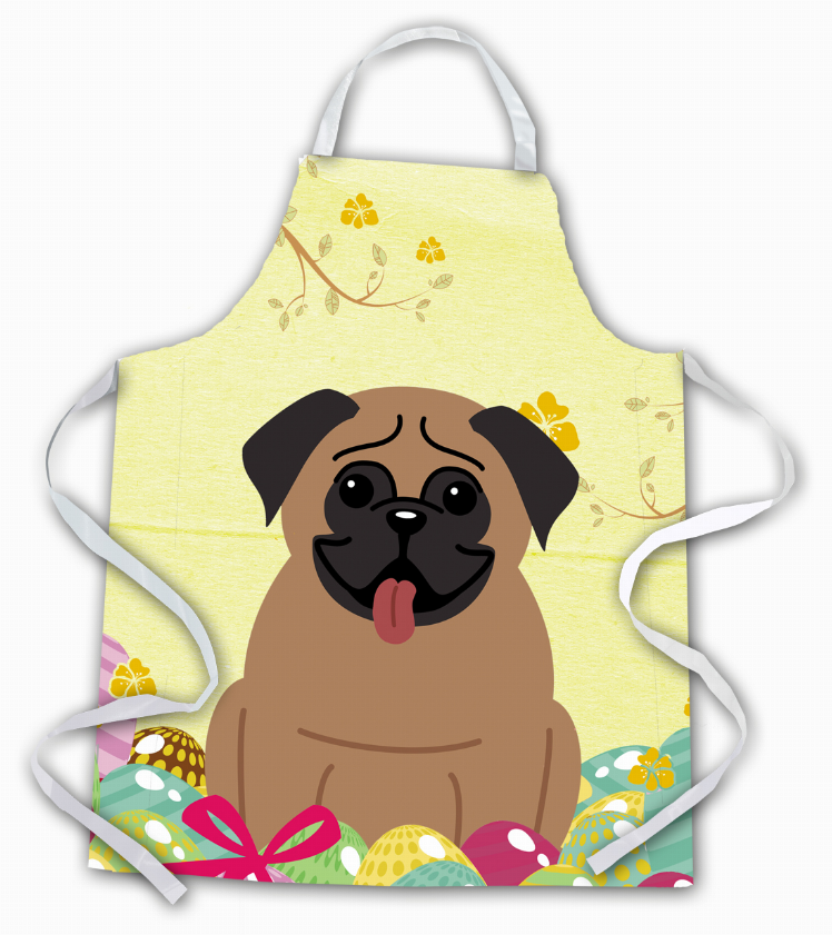 Easter Eggs Apron (Dog Breed Print)