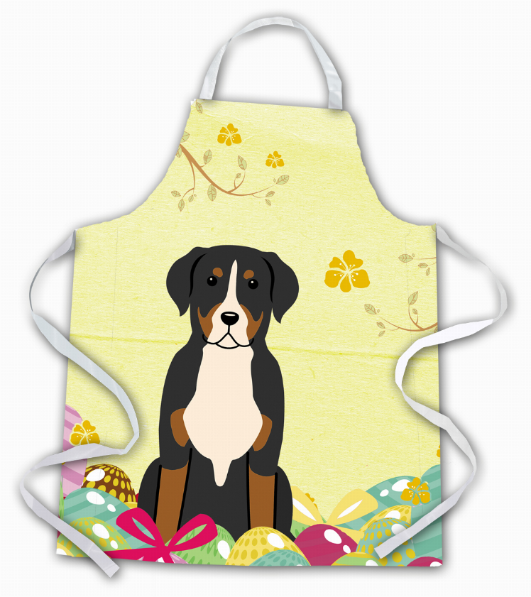 Easter Eggs Apron (Dog Breed Print)