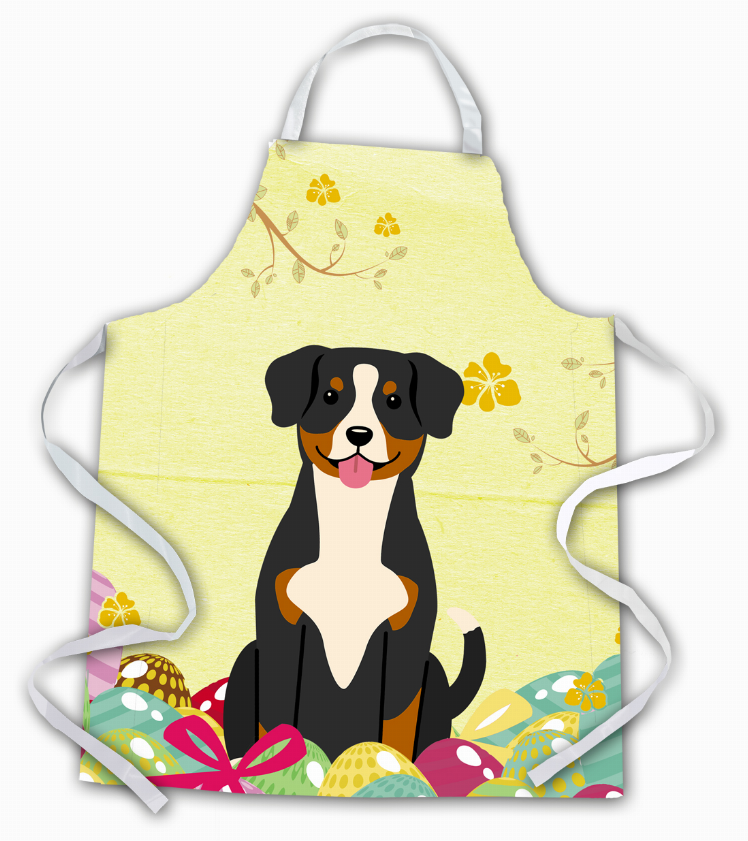 Easter Eggs Apron (Dog Breed Print)