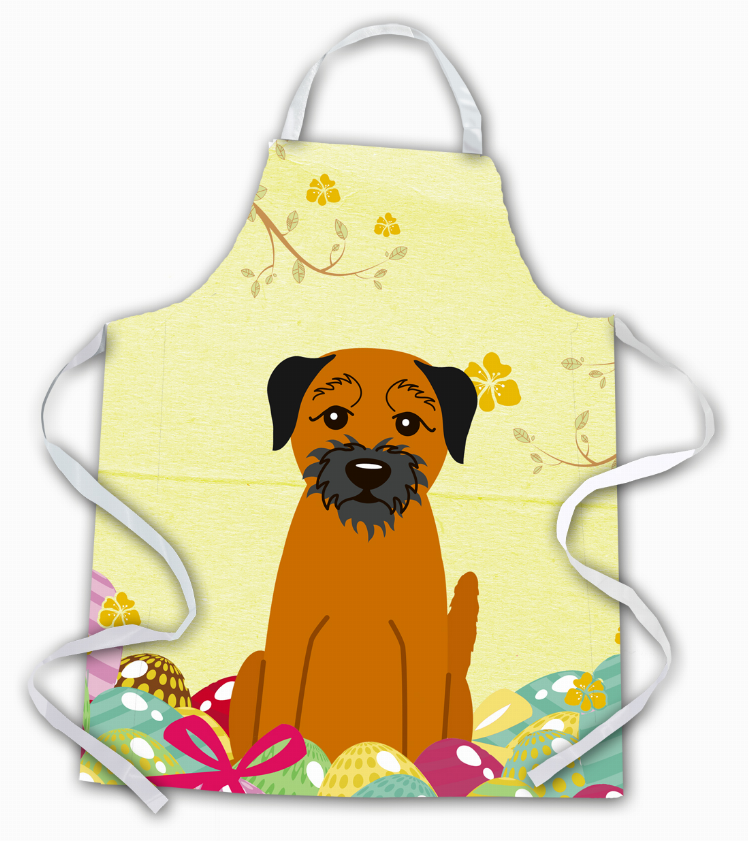 Easter Eggs Apron (Dog Breed Print)