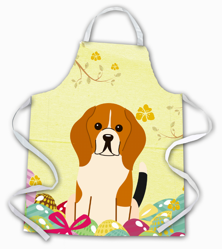 Easter Eggs Apron (Dog Breed Print)