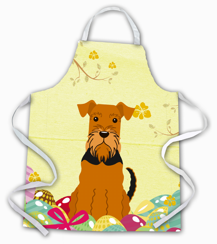 Easter Eggs Apron (Dog Breed Print)