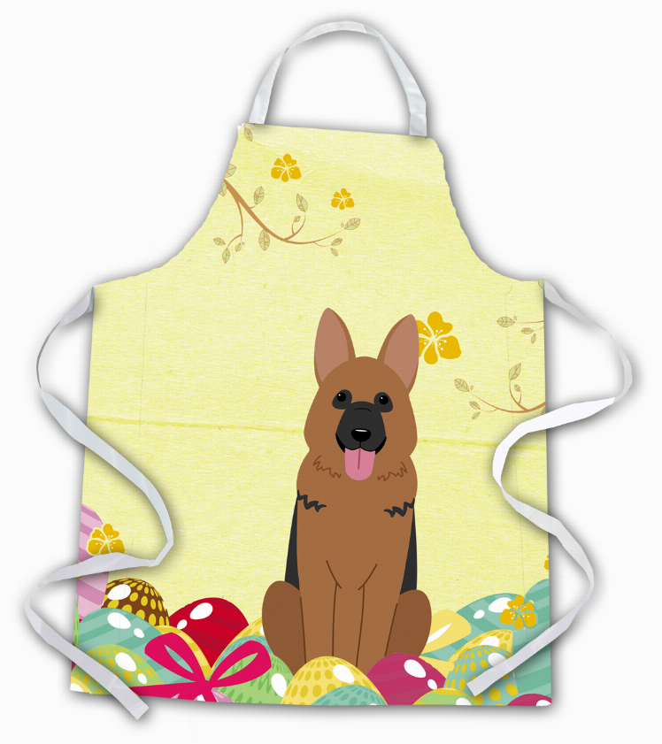 Easter Eggs Apron (Dog Breed Print)