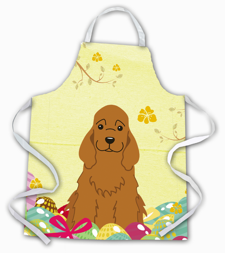 Easter Eggs Apron (Dog Breed Print)