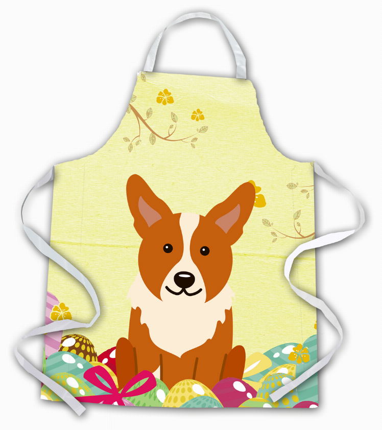 Easter Eggs Apron (Dog Breed Print)