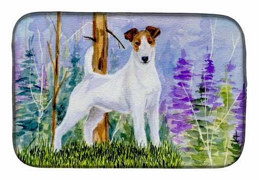 Jack Russell Terrier Dish Drying Mat