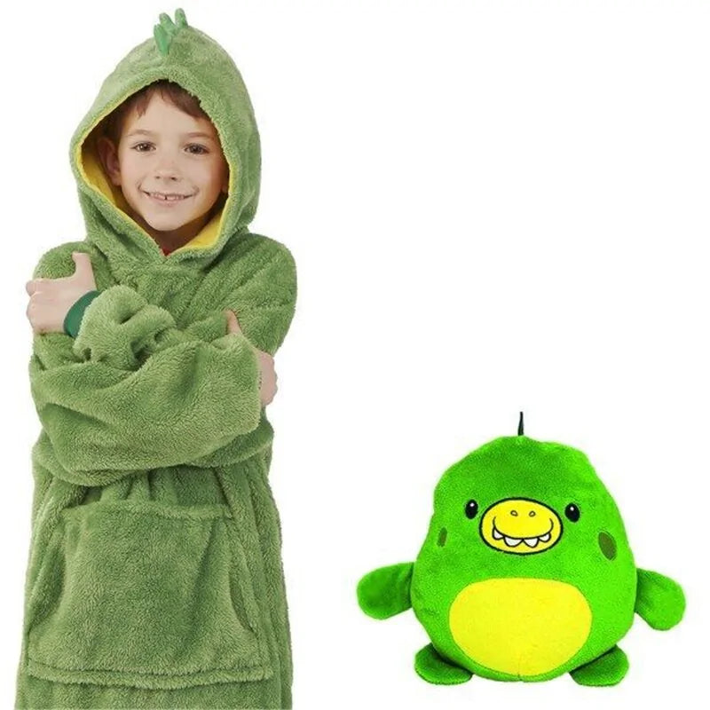 Children's Wearable Blanket Hoodie