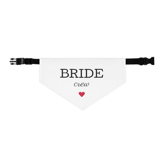 "Bride Crew" Pet Bandana Collar